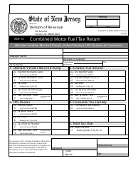 Document preview: Form RMF-10 Combined Motor Fuel Tax Return - New Jersey