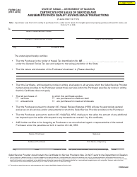 Document preview: Form G-82 Certificate for Sales of Goods, Services, and Amusements Which Qualify for the Phased-In Wholesale Deduction - Hawaii