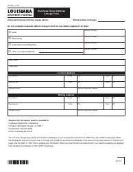 Document preview: Form R-6450 Business Taxes Address Change Form - Louisiana