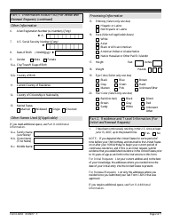 USCIS Form I-821D Consideration of Deferred Action for Childhood Arrivals, Page 2