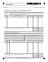 Form RI-100A Estate Tax Return - Date of Death on or After 1/1/2015 - Rhode Island, Page 11