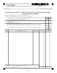 Form RI-100A Estate Tax Return - Date of Death on or After 1/1/2015 - Rhode Island, Page 12