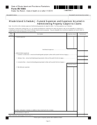 Form RI-100A Estate Tax Return - Date of Death on or After 1/1/2015 - Rhode Island, Page 15