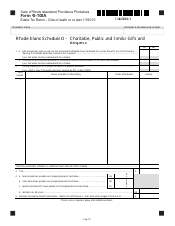 Form RI-100A Estate Tax Return - Date of Death on or After 1/1/2015 - Rhode Island, Page 19
