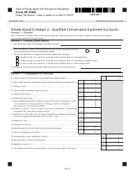 Form RI-100A Estate Tax Return - Date of Death on or After 1/1/2015 - Rhode Island, Page 22