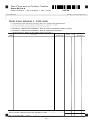 Form RI-100A Estate Tax Return - Date of Death on or After 1/1/2015 - Rhode Island, Page 5