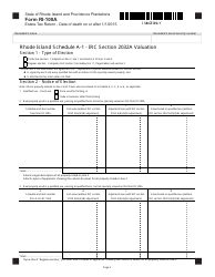 Form RI-100A Estate Tax Return - Date of Death on or After 1/1/2015 - Rhode Island, Page 6