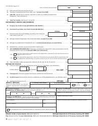 Form MI-1040 &quot;Michigan Individual Income Tax Return&quot; - Michigan, Page 2