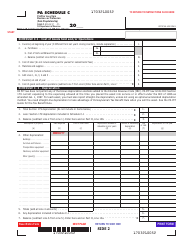 Form PA-40 C (EX) Schedule C Profit or Loss From Business or Profession (Sole Proprietorship) - Pennsylvania, Page 2