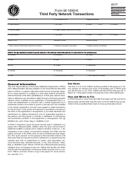Document preview: Form M-1099-K Third Party Network Transactions - Massachusetts