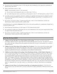 Instructions for USCIS Form I-821D Consideration of Deferred Action for Childhood Arrivals, Page 2