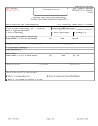 Document preview: FCC Form 500 Universal Service for Schools and Libraries Funding Commitment Adjustment Request Form