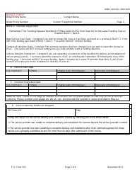FCC Form 500 Universal Service for Schools and Libraries Funding Commitment Adjustment Request Form, Page 2