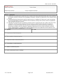 FCC Form 500 Universal Service for Schools and Libraries Funding Commitment Adjustment Request Form, Page 5