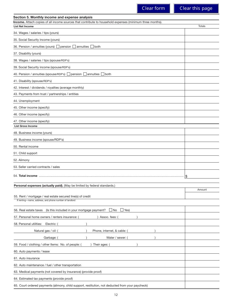 Form 150-101-157 (OR-SOA) Settlement Offer Application - Oregon, Page 12