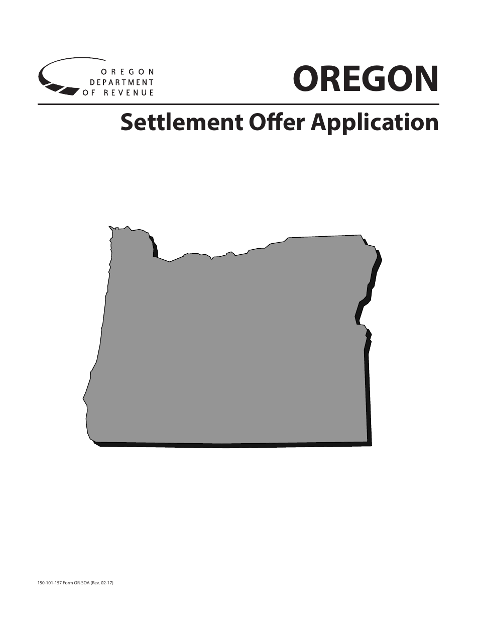 Form 150-101-157 (OR-SOA) Settlement Offer Application - Oregon, Page 1