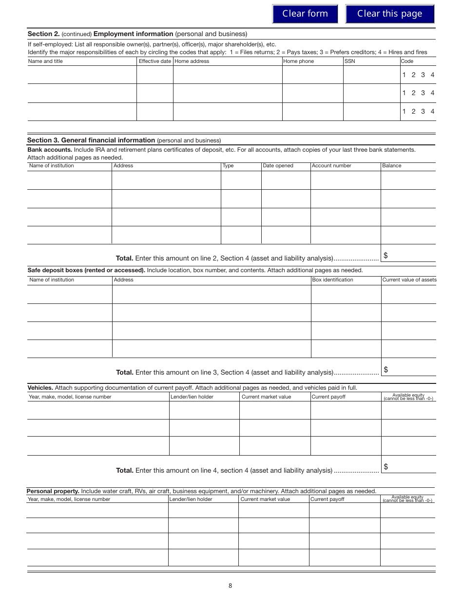 Form 150-101-157 (OR-SOA) Settlement Offer Application - Oregon, Page 8