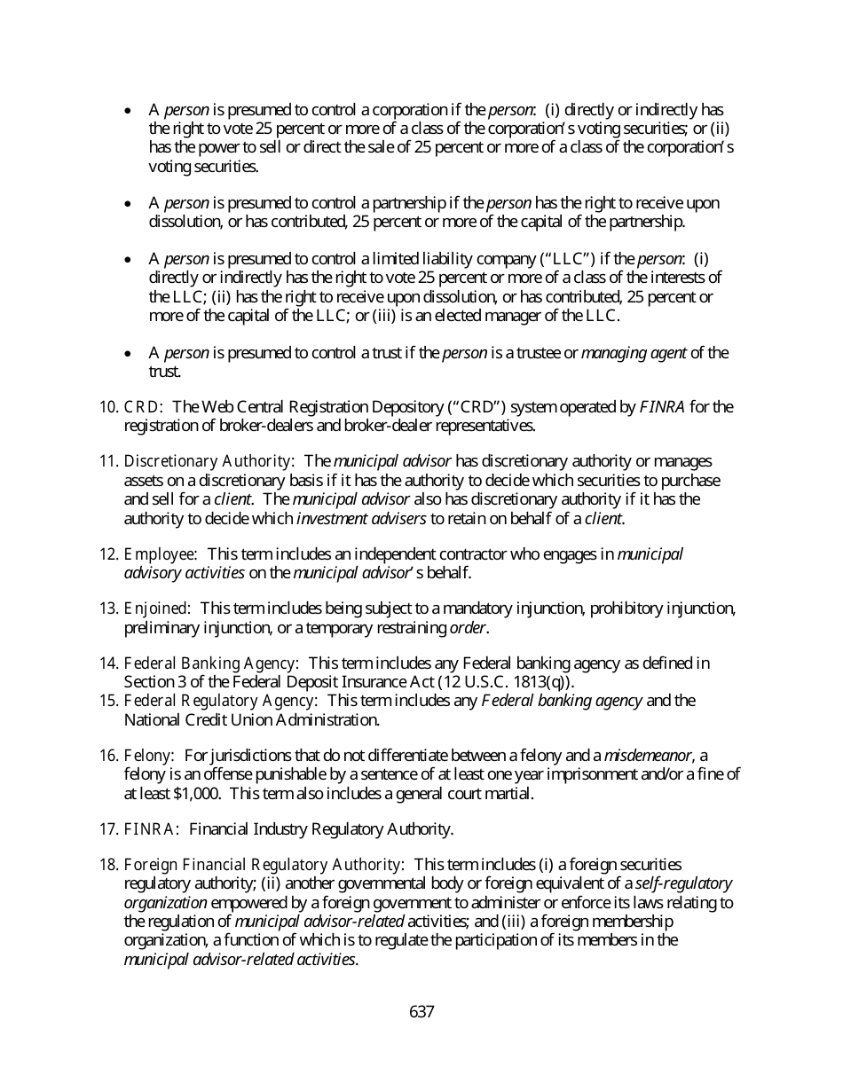 Instructions for SEC Form MA, MA-I, MA-NR, MA-W, Page 17