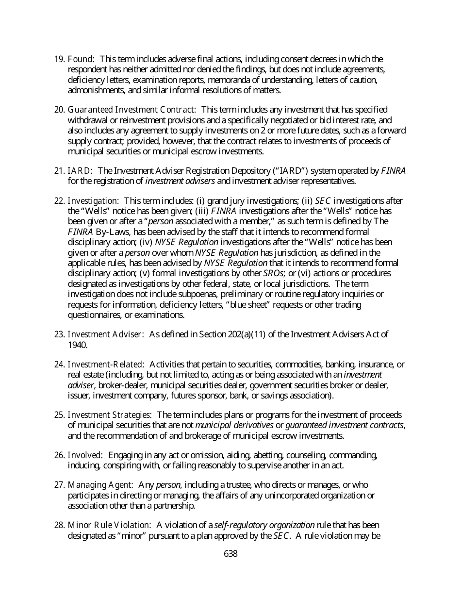 Instructions for SEC Form MA, MA-I, MA-NR, MA-W, Page 18