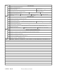 CAP Form 122 Search and Rescue (Sar) Mission Report, Page 2