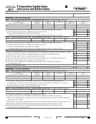 Document preview: Form 100S Schedule D S Corporation Capital Gains and Losses and Built-In Gains - California
