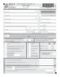 Document preview: Form 1040ME Maine Individual Income Tax - Maine, 2017