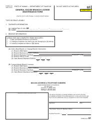 Document preview: Form G-50 General Excise Branch License Maintenance Form - Hawaii