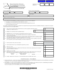 Form MO-2210 Underpayment of Estimated Tax by Individuals - Missouri
