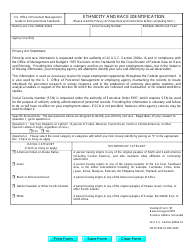 OPM Form SF-181 &quot;Ethnicity and Race Identification&quot;