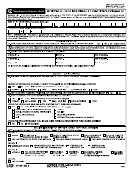 VA Form 21-0960G-6 Peritoneal Adhesions Disability Benefits Questionnaire
