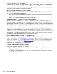 VA Form 4107VRE Your Rights to Appeal Our Decision, Page 2