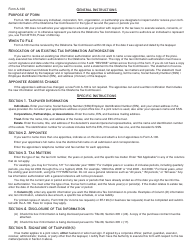 OTC Form A-100 Disclosure of Tax Information Authorization - Oklahoma, Page 2
