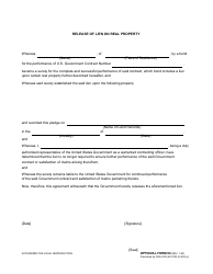 Optional Form 90 &quot;Release of Lien on Real Property&quot;