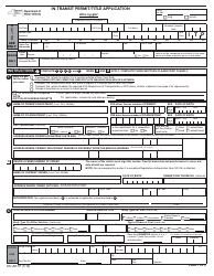 Form MV-82ITP In-transit Permit/Title Application - New York