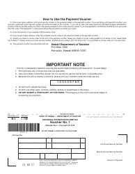 Form N-1 Declaration of Estimated Income Tax for Individuals - Hawaii, Page 5