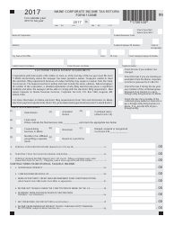 Document preview: Form 1120ME Maine Corporate Income Tax Return - Maine