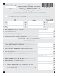 Form 1120ME Maine Corporate Income Tax Return - Maine, Page 4