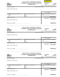 Form HW-2 Statement of Hawaii Income Tax Withheld and Wages Paid - Hawaii