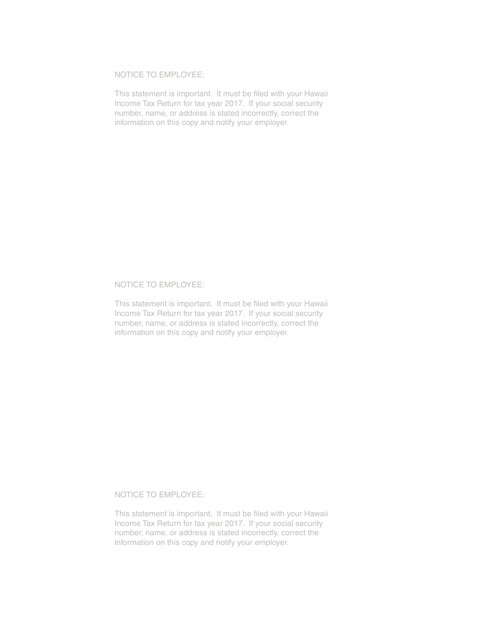 Form HW-2 Statement of Hawaii Income Tax Withheld and Wages Paid - Hawaii, Page 4