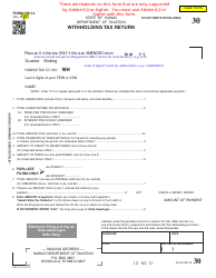 Document preview: Form HW-14 Withholding Tax Return - Hawaii