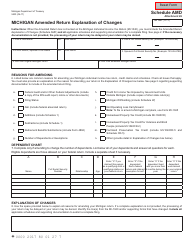 Document preview: Form 5530 Schedule AMD, 26 Michigan Amended Return Explanation of Changes - Michigan