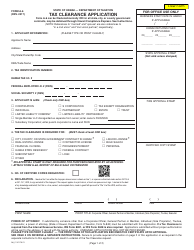Form A-6 Tax Clearance Application - Hawaii
