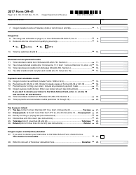 Form OR-41 Oregon Fiduciary Income Tax Return - Oregon, Page 2