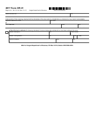 Form OR-41 Oregon Fiduciary Income Tax Return - Oregon, Page 4
