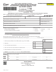 Document preview: Form N-288C Application for Tentative Refund of Withholding on Dispositions by Nonresident Persons of Hawaii Real Property Interests - Hawaii