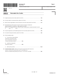 Schedule CR Schedule of Tax Credits - Hawaii, Page 2