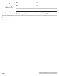 Form TSS58-03 Trademark or Service Mark Assignment - Kansas, Page 4