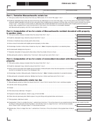 Form M-4422 Application for Certificate Releasing Massachusetts Estate Tax Lien - Massachusetts, Page 2