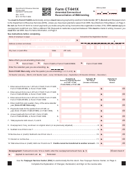 Form CT-941X Amended Connecticut Reconciliation of Withholding - Connecticut