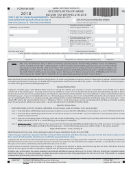 Document preview: Form W-3ME Reconciliation of Maine Income Tax Withheld in 2018 - Maine